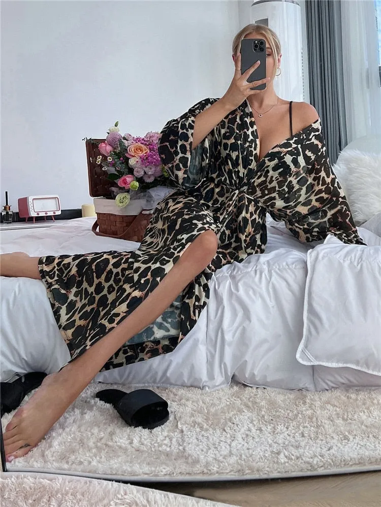 Leopard Nights Robe