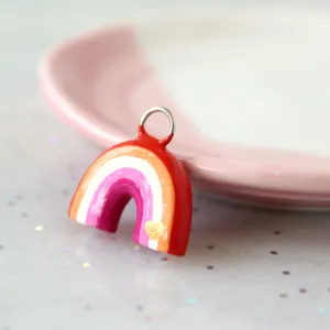 Lesbian Pride Rainbow Charm
