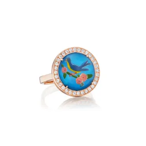 Little Blue Bird Ring