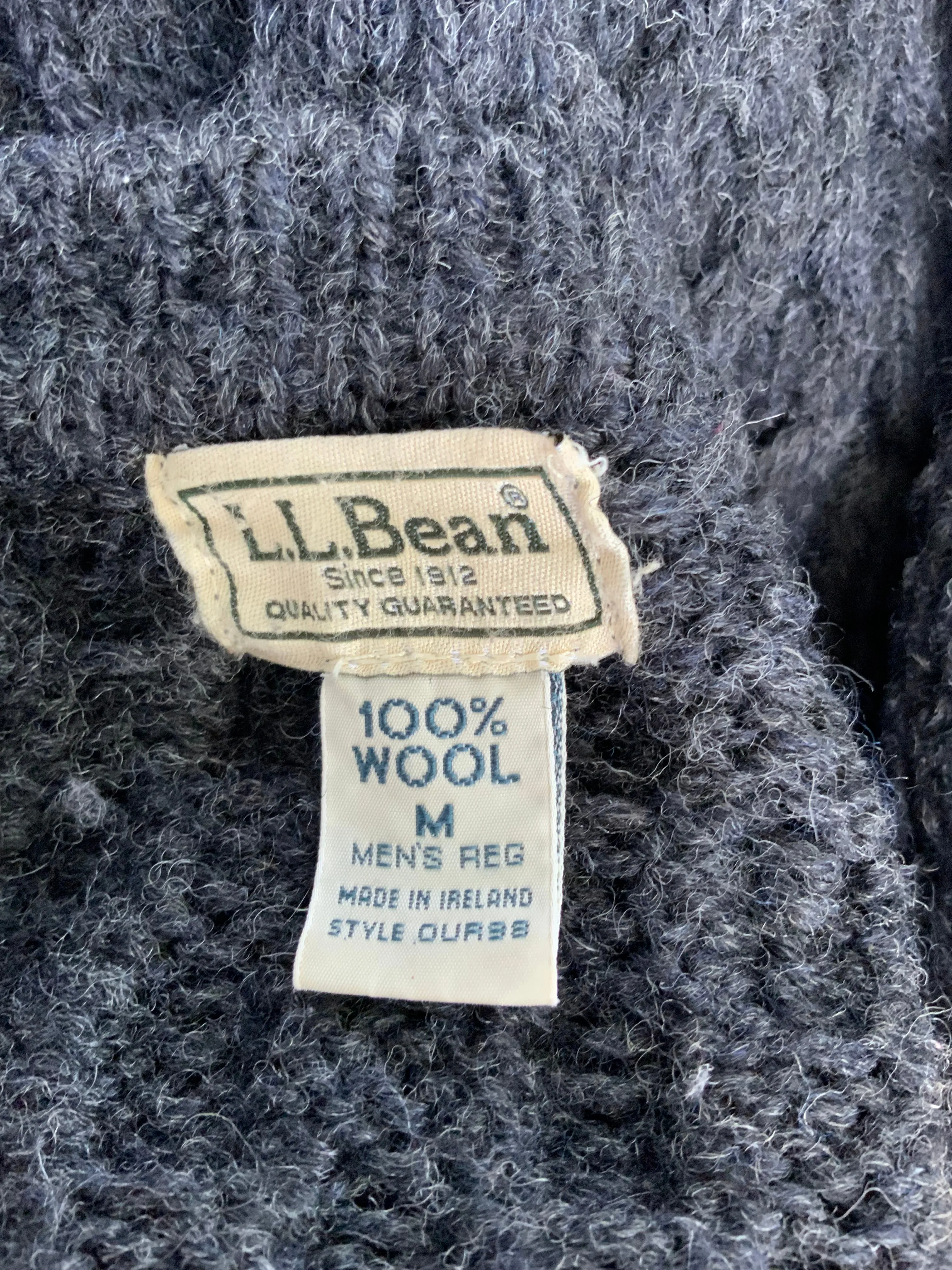 L.L Bean Pure Wool Cardigan - 60s - 60D