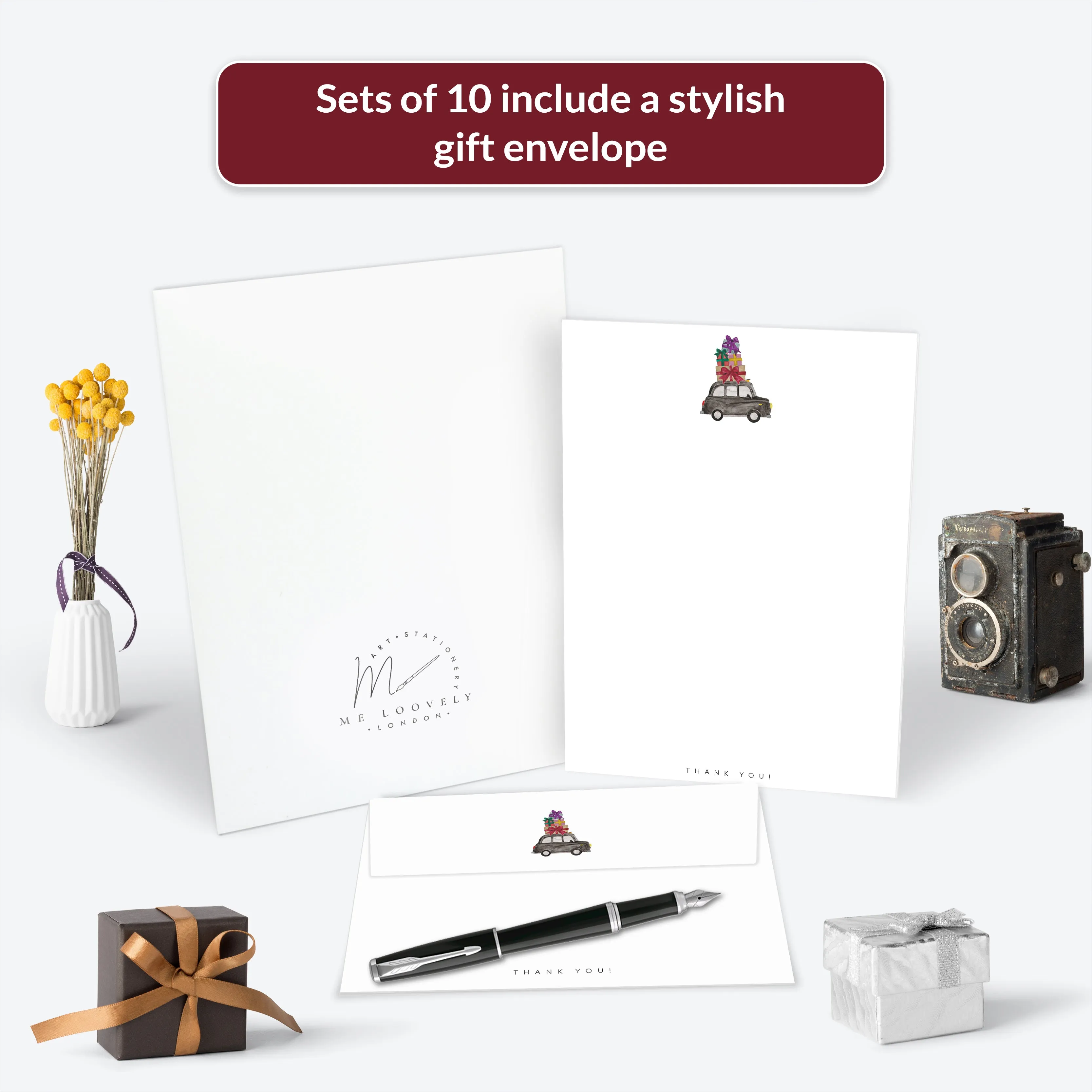 London Taxi Thank You Letter Writing Set