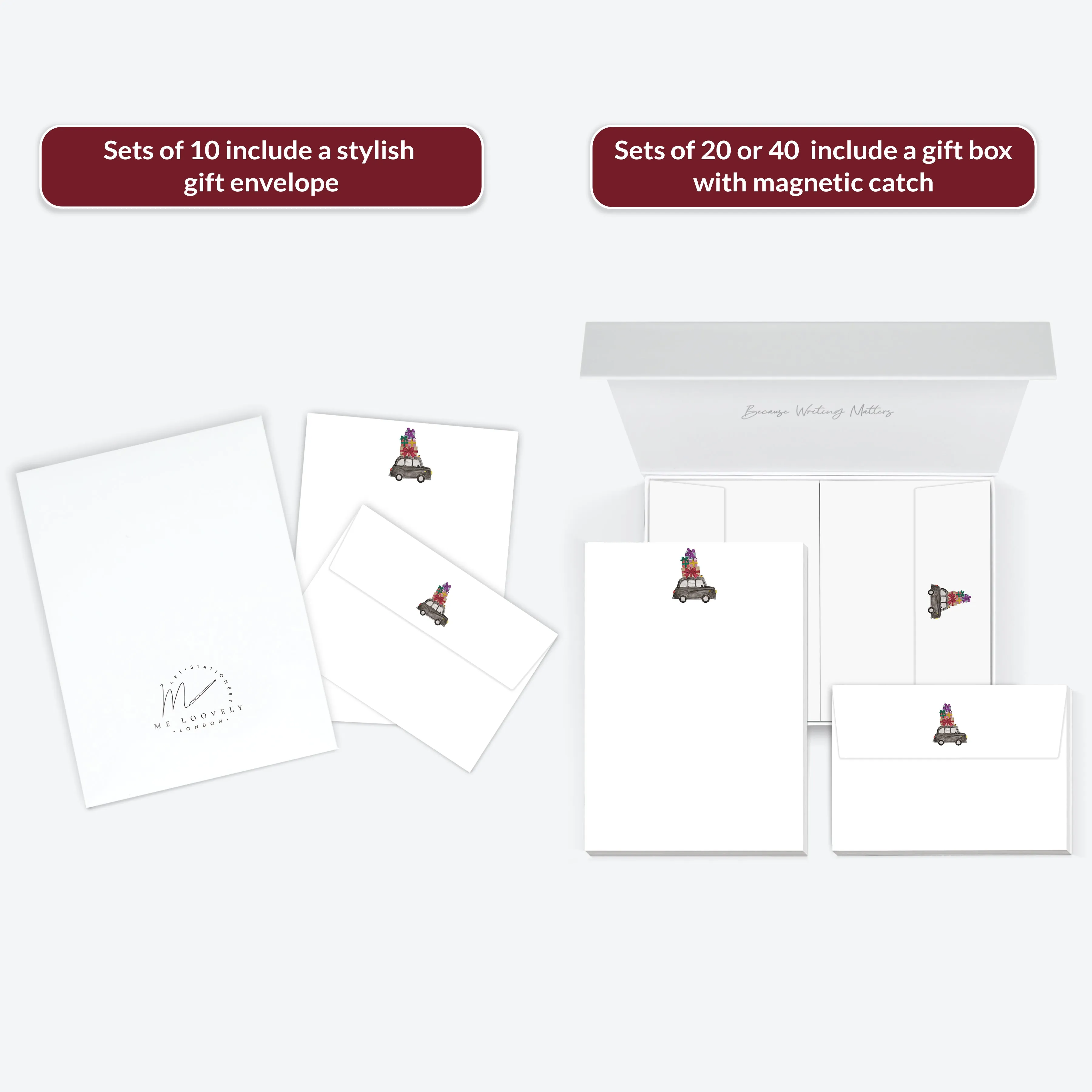 London Taxi Thank You Letter Writing Set
