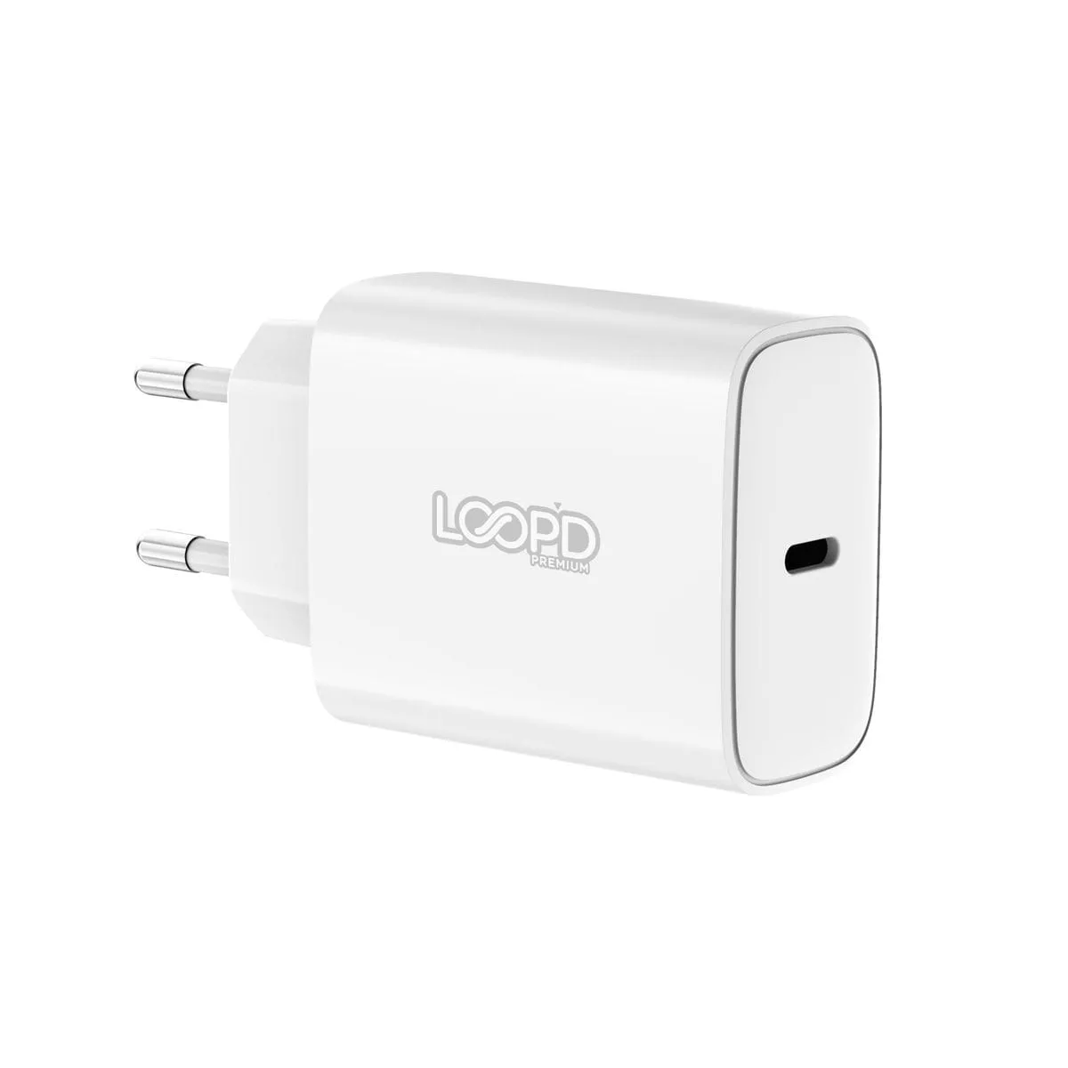 Loopd 1 Port 20W PD Charger-White