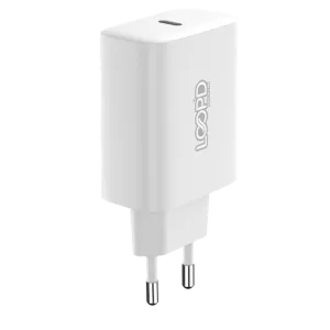 Loopd 1 Port 20W PD Charger-White