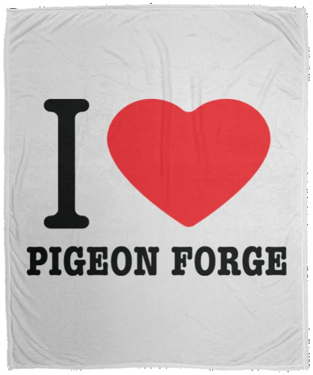Love Pigeon Forge - Plush Fleece Blanket (50x60)