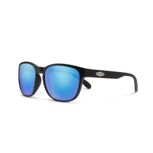 Loveseat - Matte Black   Polarized Blue Mirror Lenses