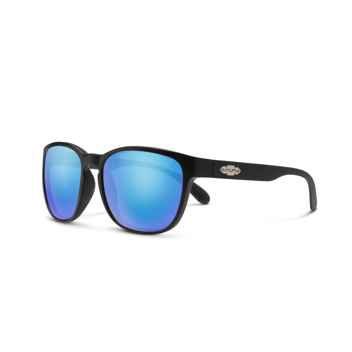 Loveseat - Matte Black   Polarized Blue Mirror Lenses
