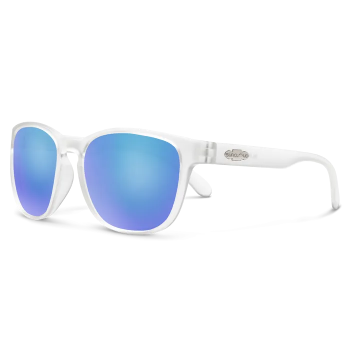 Loveseat - Matte Crystal   Polarized Blue Mirror Lens
