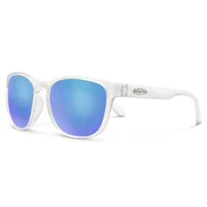 Loveseat - Matte Crystal   Polarized Blue Mirror Lens