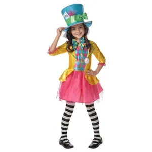 Mad Hatter Girls Deluxe Costume Size 9 10