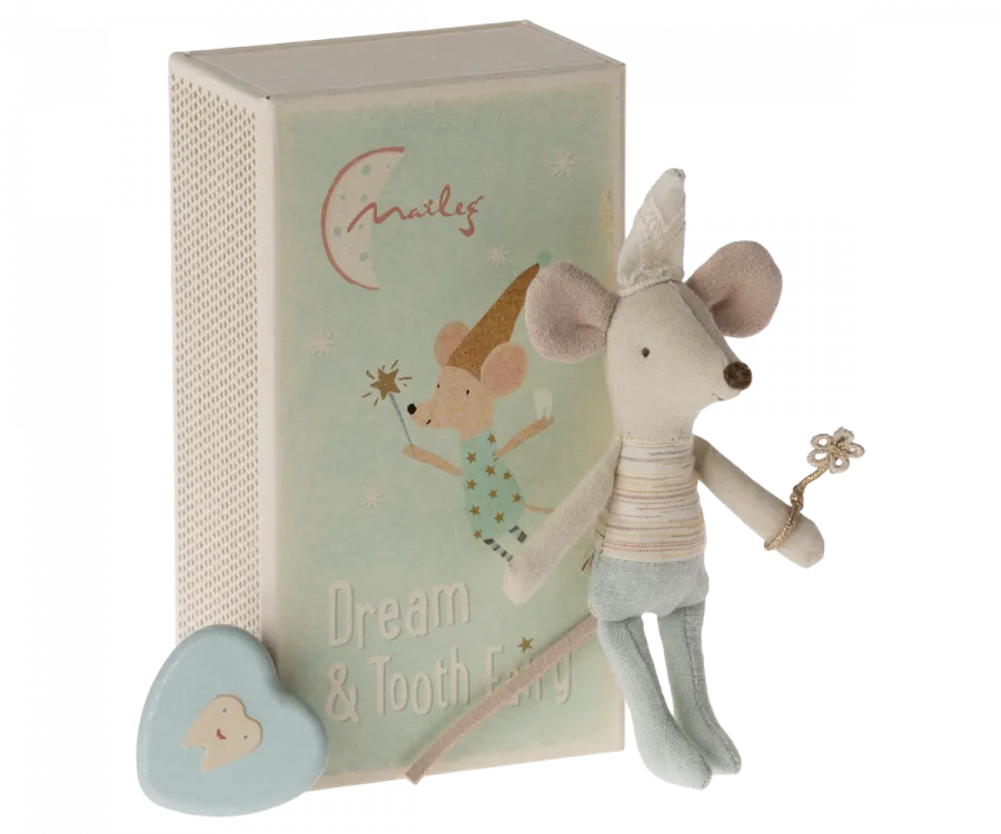 Maileg Tooth fairy mouse, Little brother in matchbox