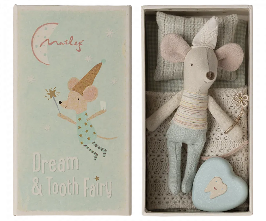 Maileg Tooth fairy mouse, Little brother in matchbox