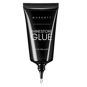 Makartt Nail Rhinestone Glue Gel 1.06oz Nail Lamp Needed Gem Glue Gel Super Strong Adhesive Nail Gel for Nail Glitter Nail Gems Nail Jewels Nail Crystals Nail Beads Nail Diamonds 3D Nail Charm Sequins