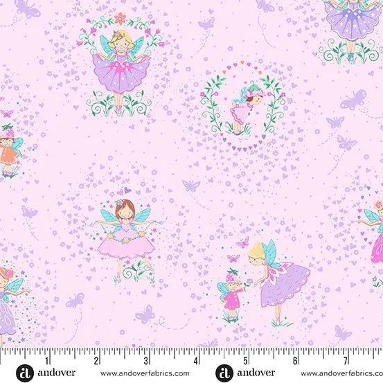 Makower Fairy Dust | Friends | Pink
