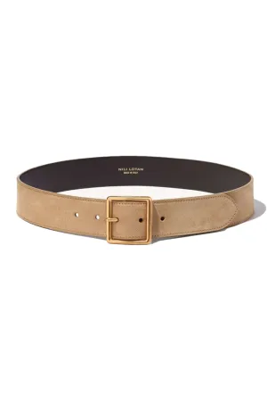 Marcela Belt in Khaki with Antique Gold Buckle