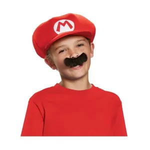Mario Child Hat And Moustache