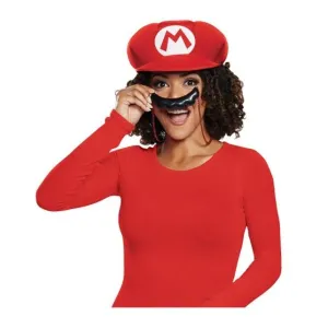 Mario Hat And Moustache Necklace Adult