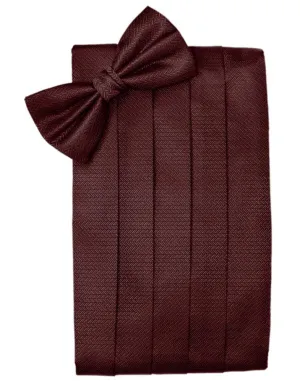 Merlot Herringbone Kids Cummerbund