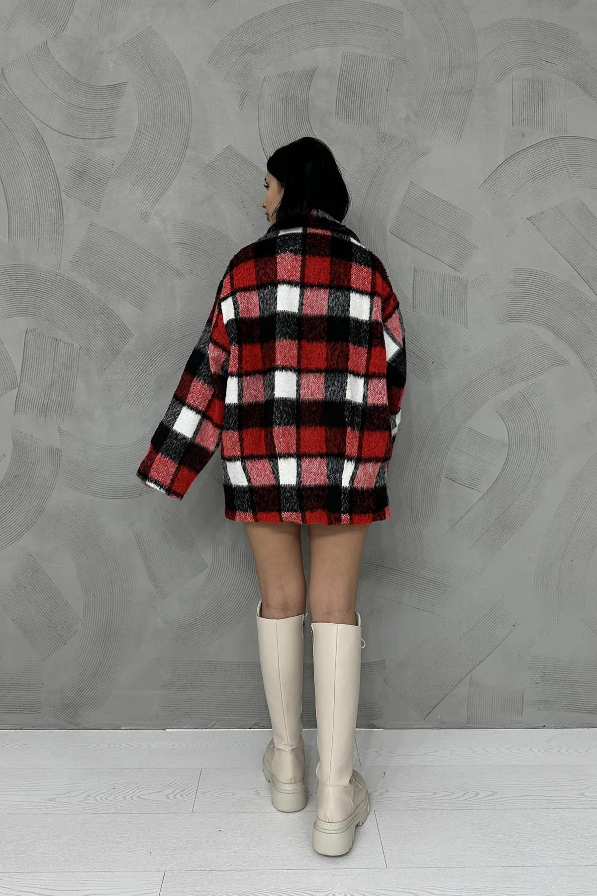 Merry Plaid Coat