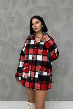 Merry Plaid Coat