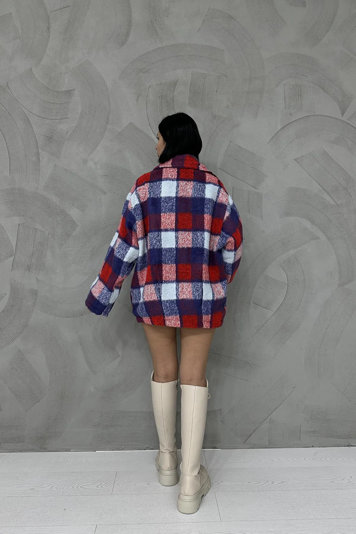 Merry Plaid Coat