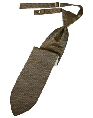 Mocha Herringbone Kids Necktie