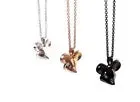 Mouse 3D Pendant / Necklace in Sterling Silver with Gemstones / VYVYD Collection
