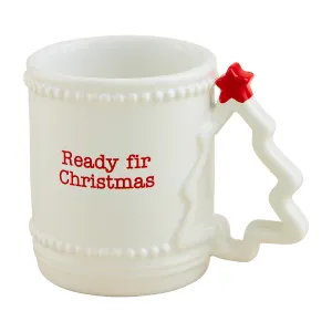 Mud Pie Christmas Figural Handle Mug