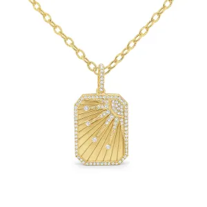 N1735-SE 14KT YG & Diamond Special Edition Sun Locket