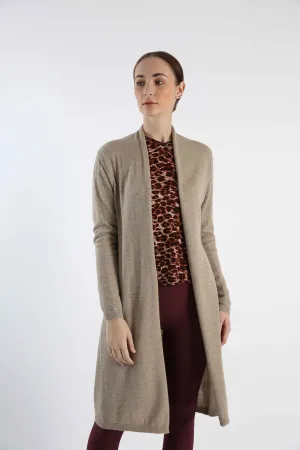 Natural Color 100% Cashmere Cardigan