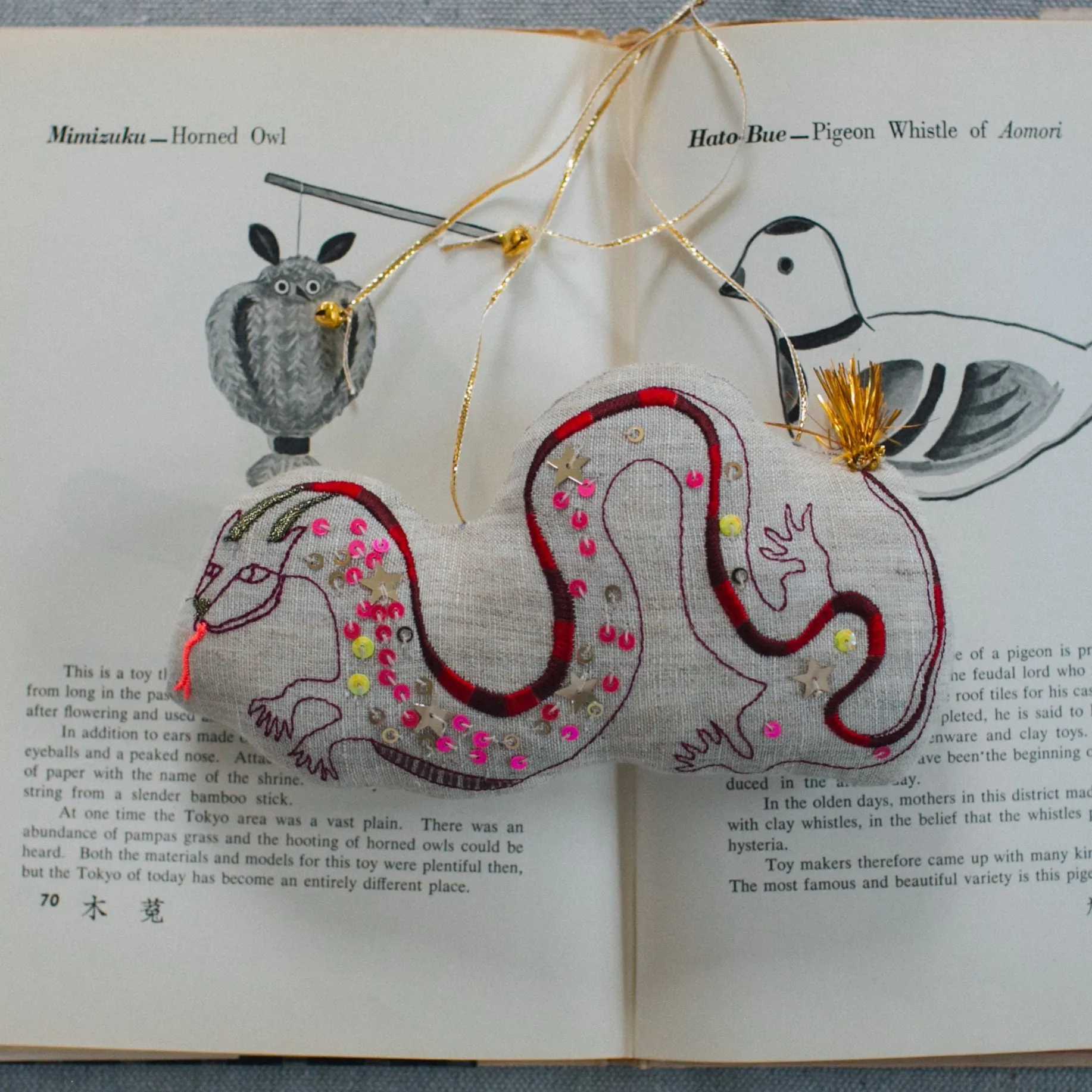 NEW! Dragon Ornament by Skippy Cotton
