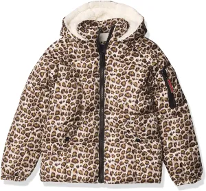 New Nordstrom! Limited Too Kids Girls' Puffer Jacket W/Sherpa Fleece, Sz 7/8! Super chic & cute!
