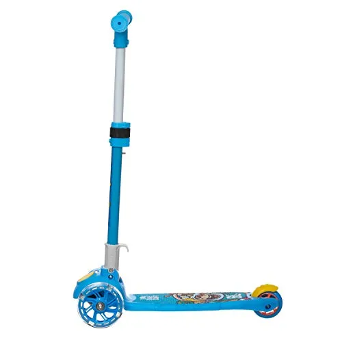 NHR Smart Kick Scooter, 3 Adjustable Height, Foldable,Front Wheel Light & PVC Wheels for Kids (3 to 8 Years ,Blue)