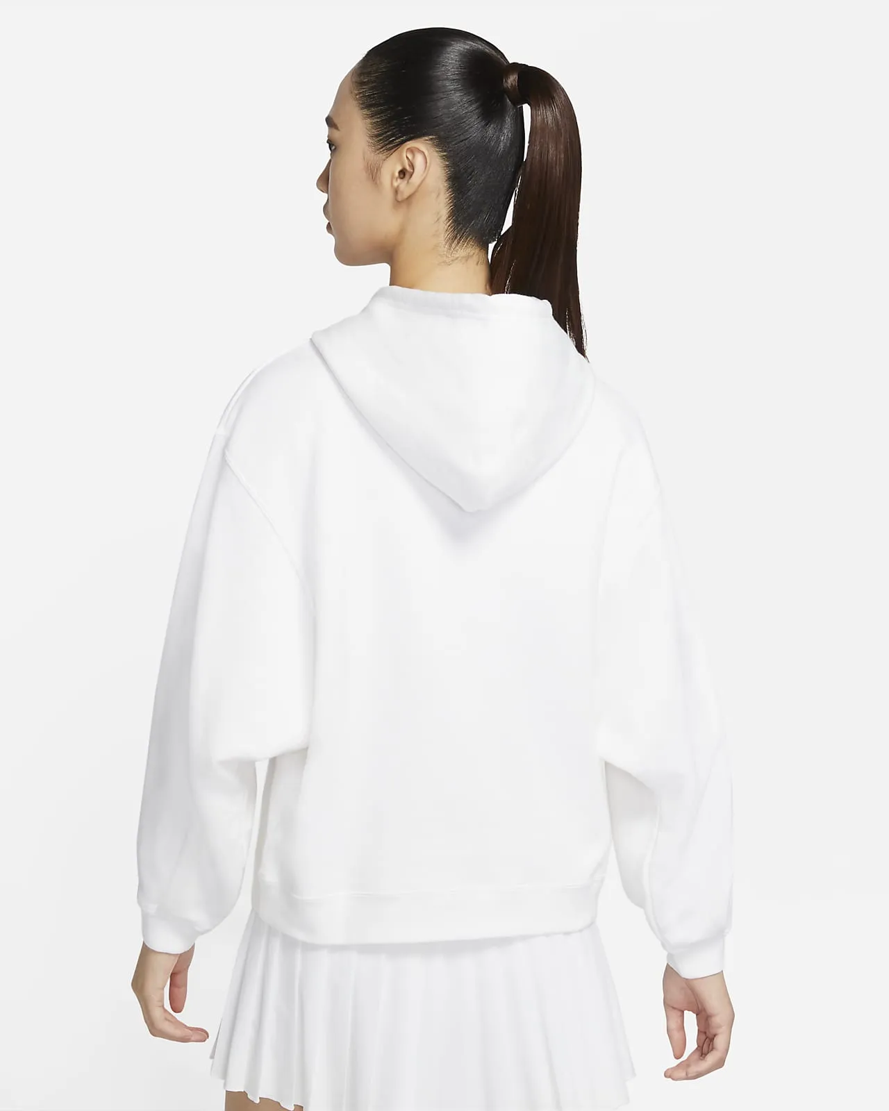 Nike Court Women's Fleece Tennis Hoodie (White or Pink)