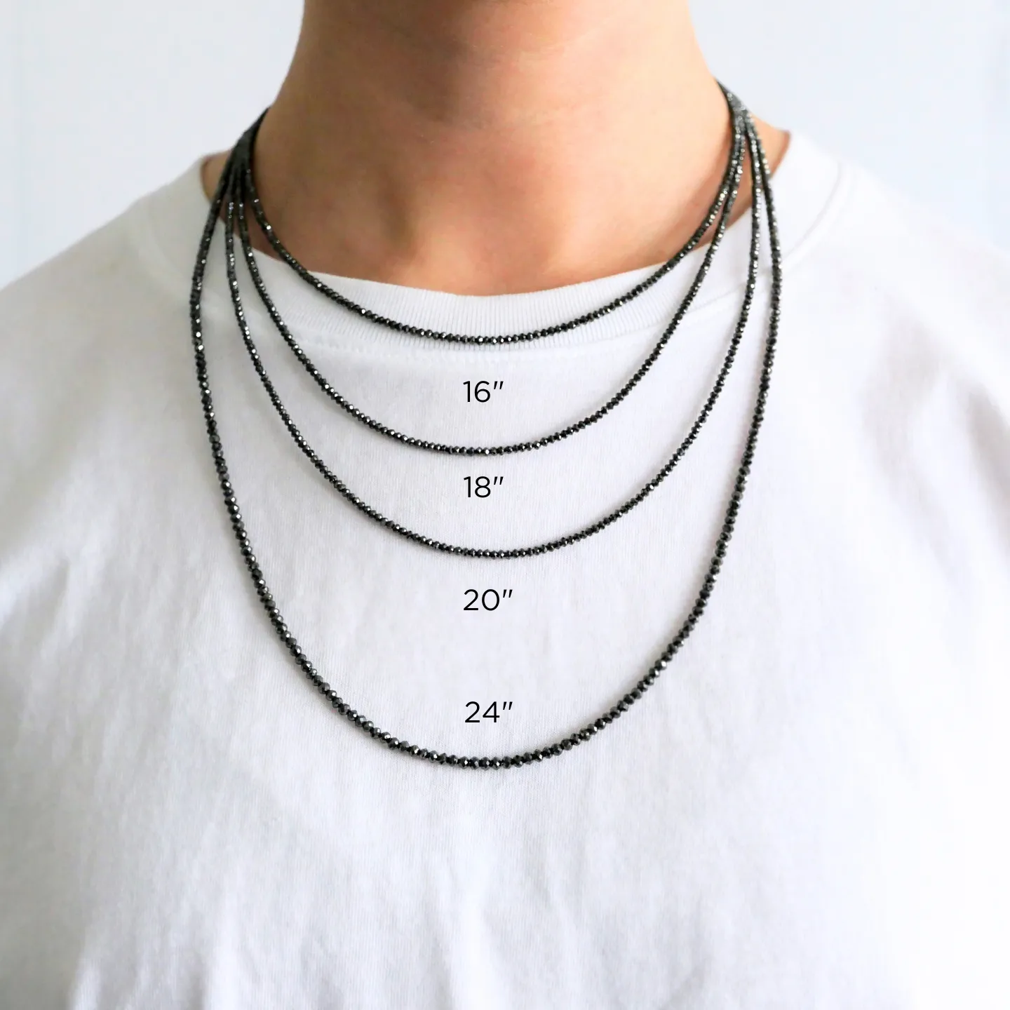 Noir Large Black Diamond Necklace
