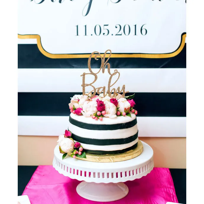 Oh Baby Shower Cake Topper