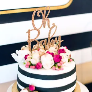 Oh Baby Shower Cake Topper