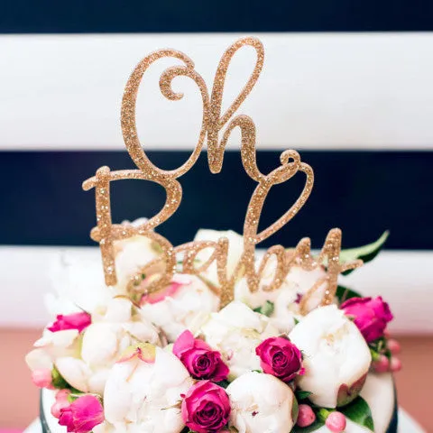 Oh Baby Shower Cake Topper