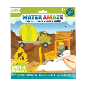 Ooly Water Amaze Water Reveal Boards - Helpful Vehicles
