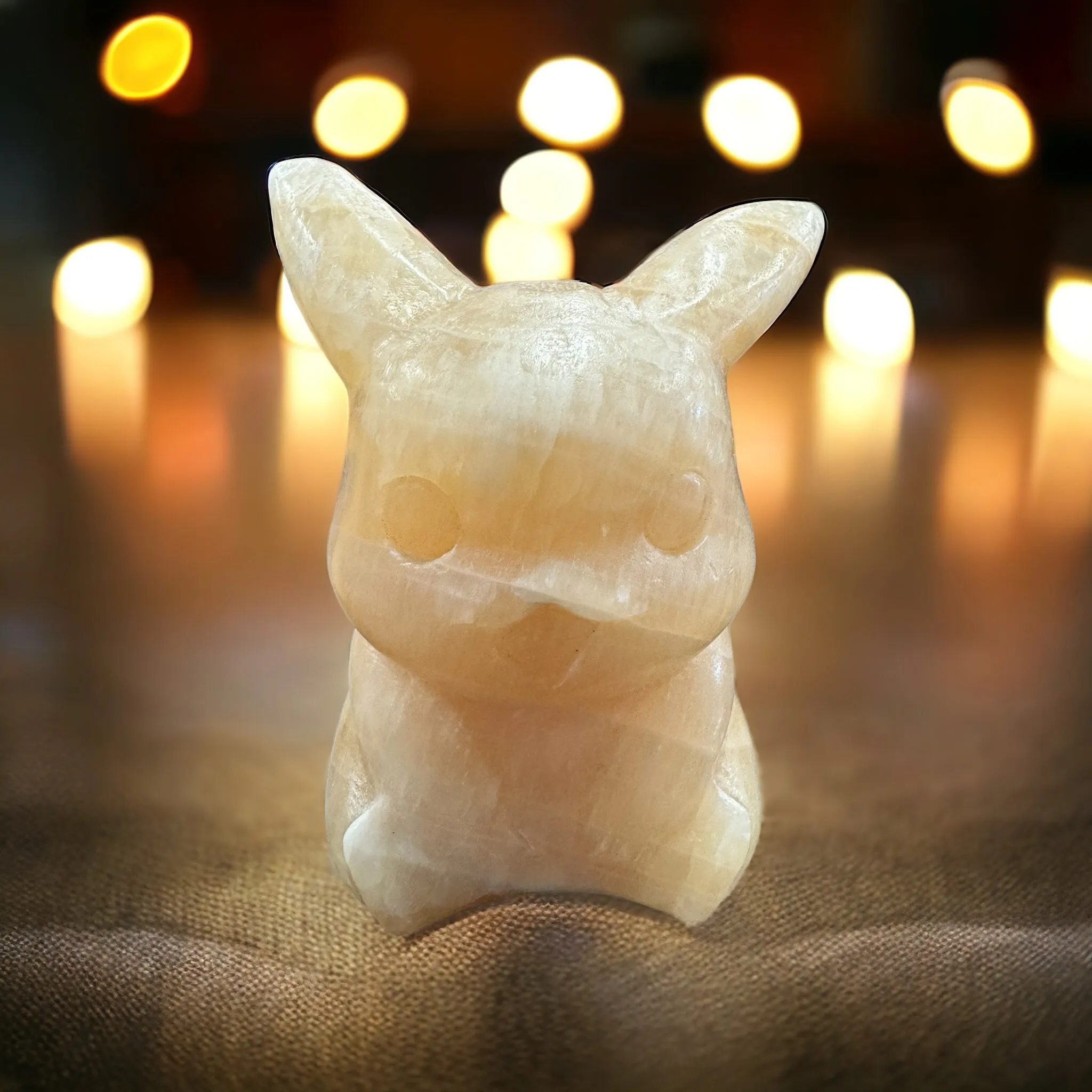 Orange Calcite Pikachu - 5 Inch