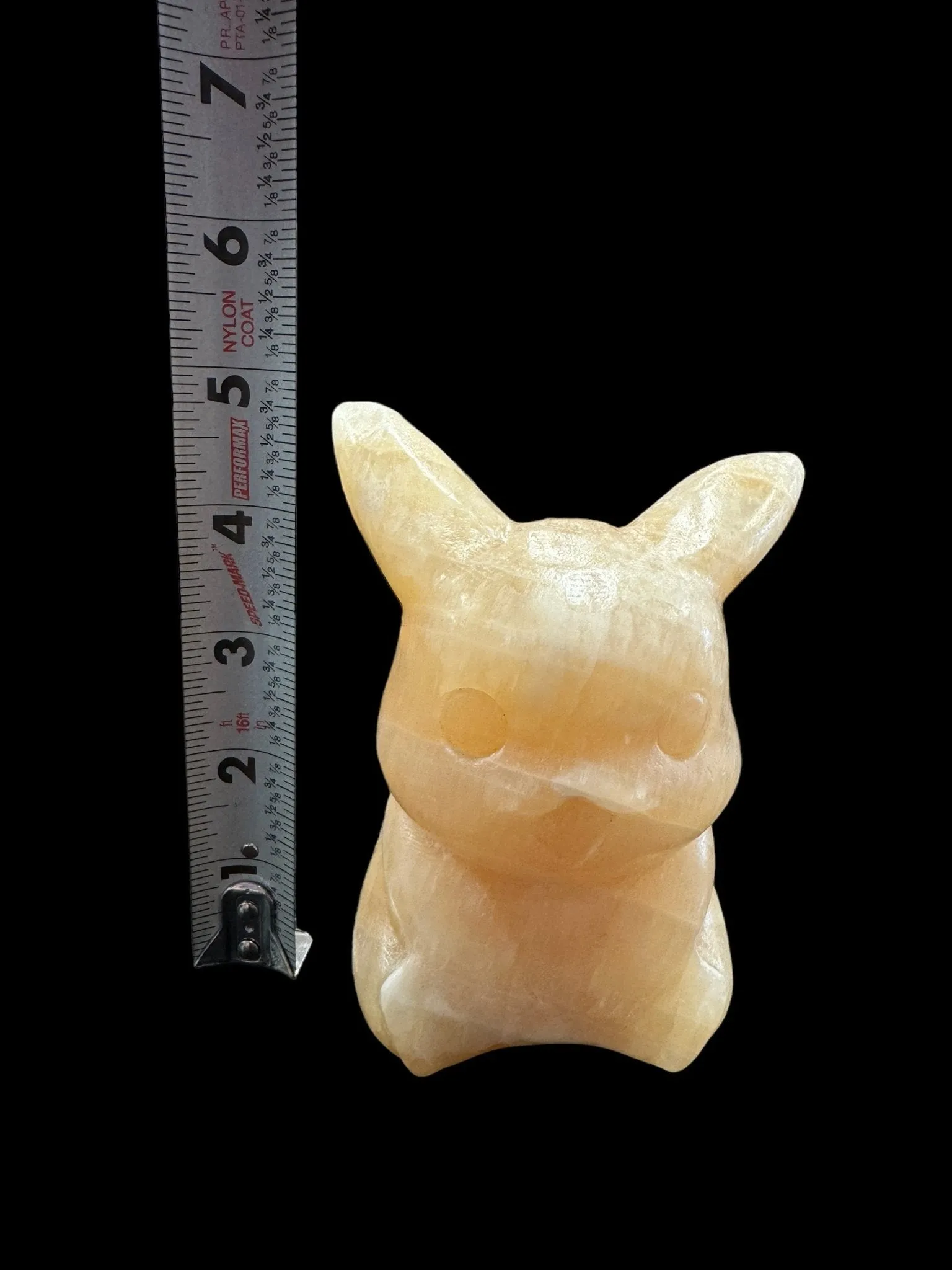 Orange Calcite Pikachu - 5 Inch