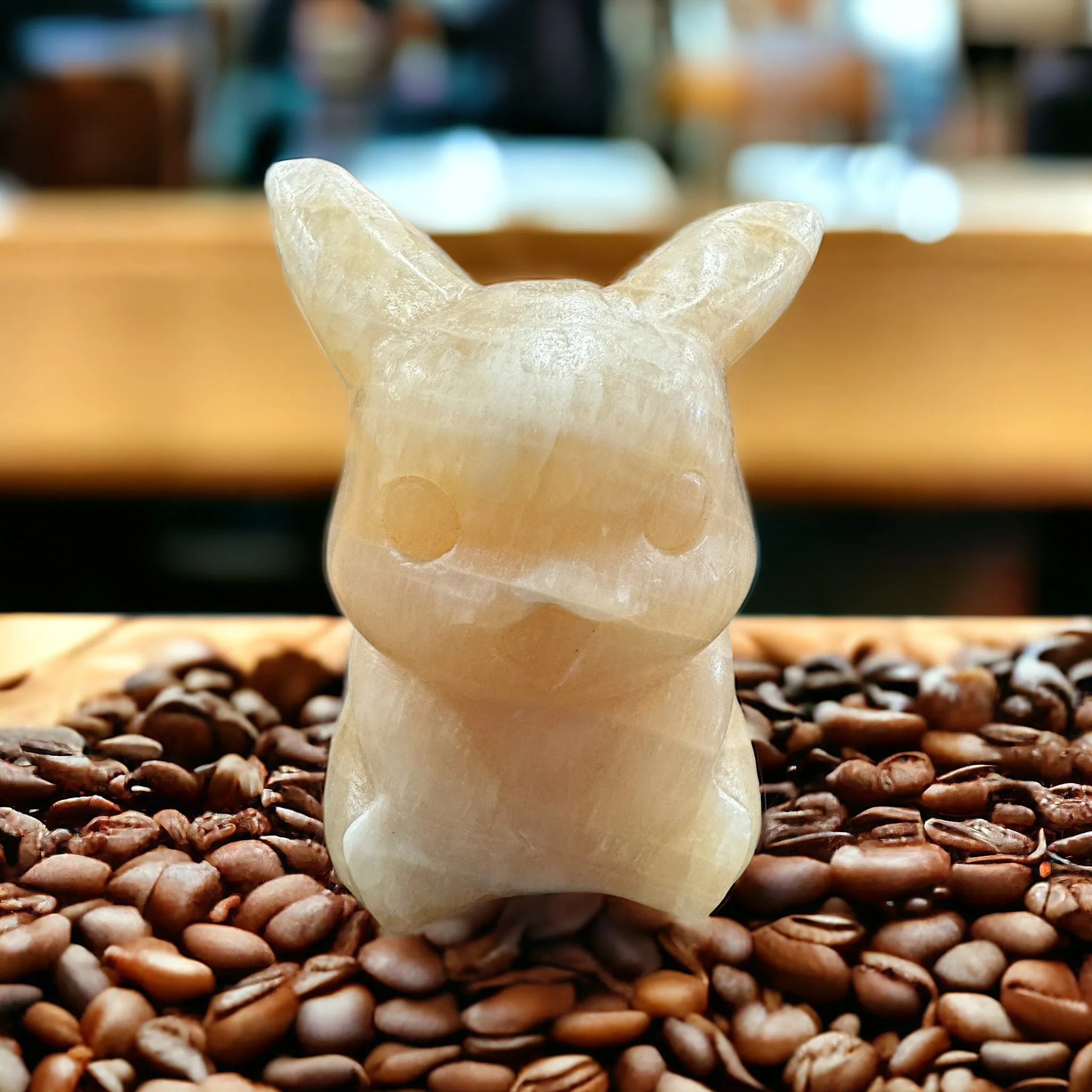Orange Calcite Pikachu - 5 Inch