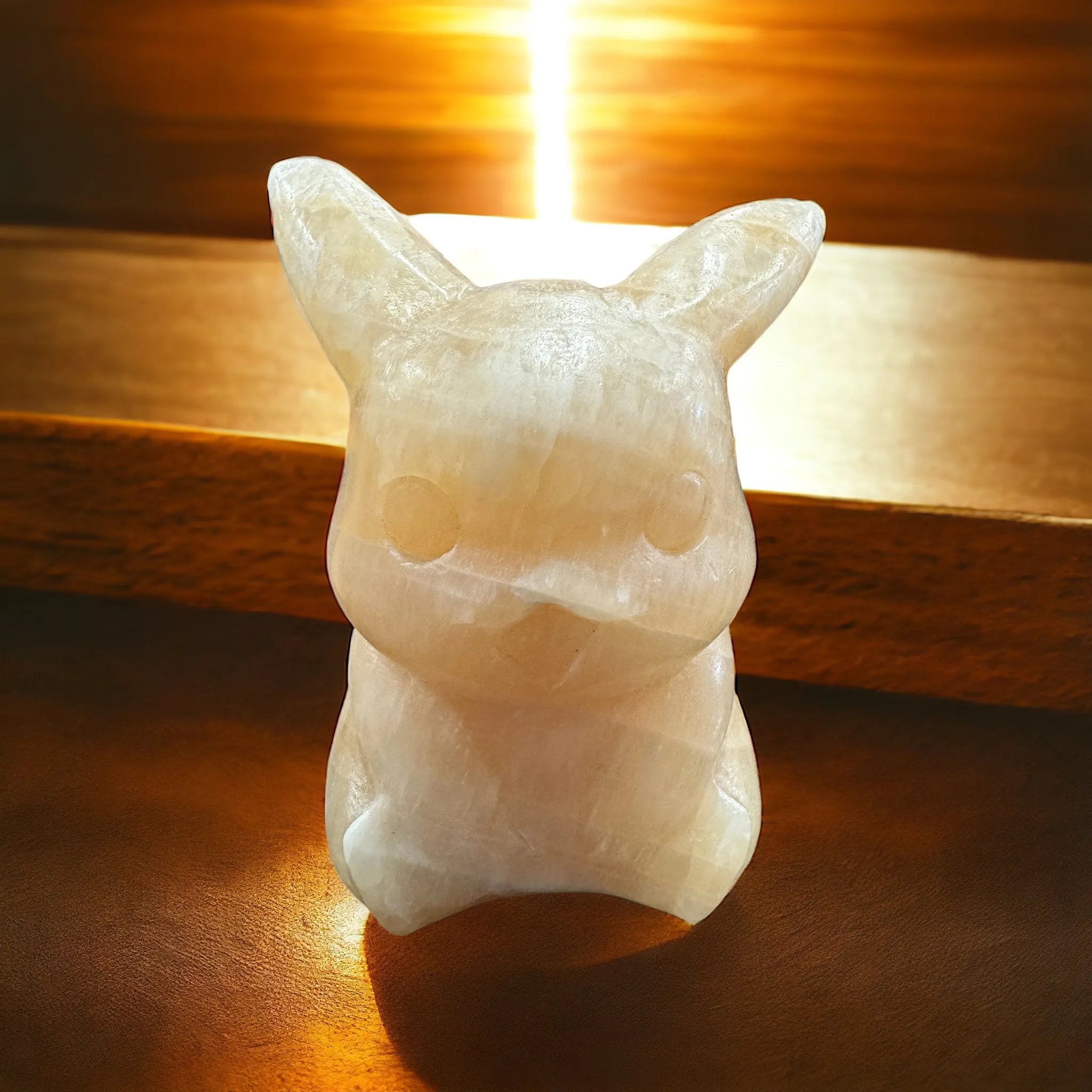 Orange Calcite Pikachu - 5 Inch