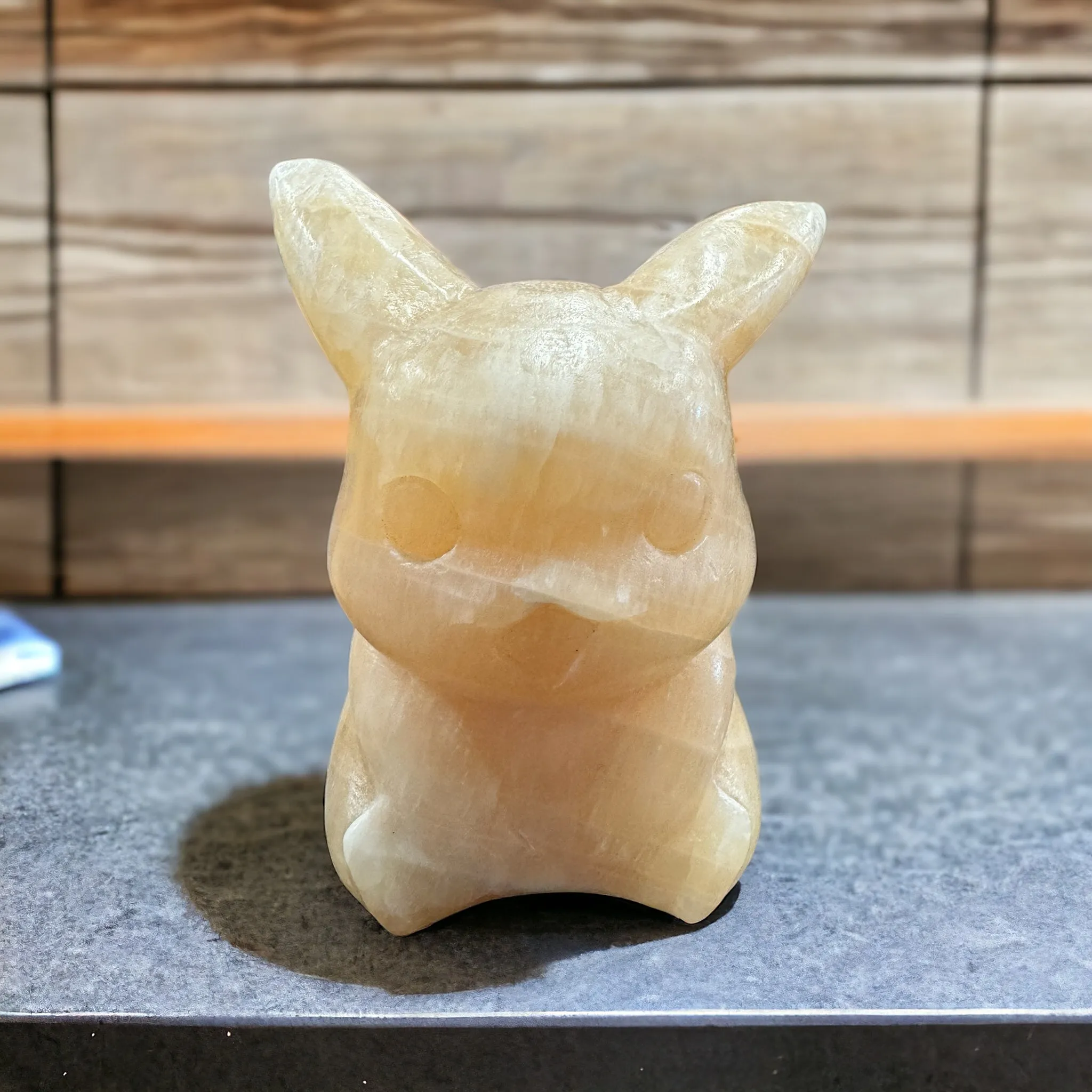 Orange Calcite Pikachu - 5 Inch