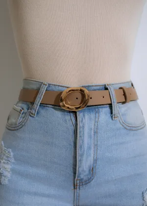 Oval Allure Belt Nude