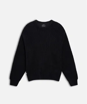 Oversize Waffle Knit - Washed Black
