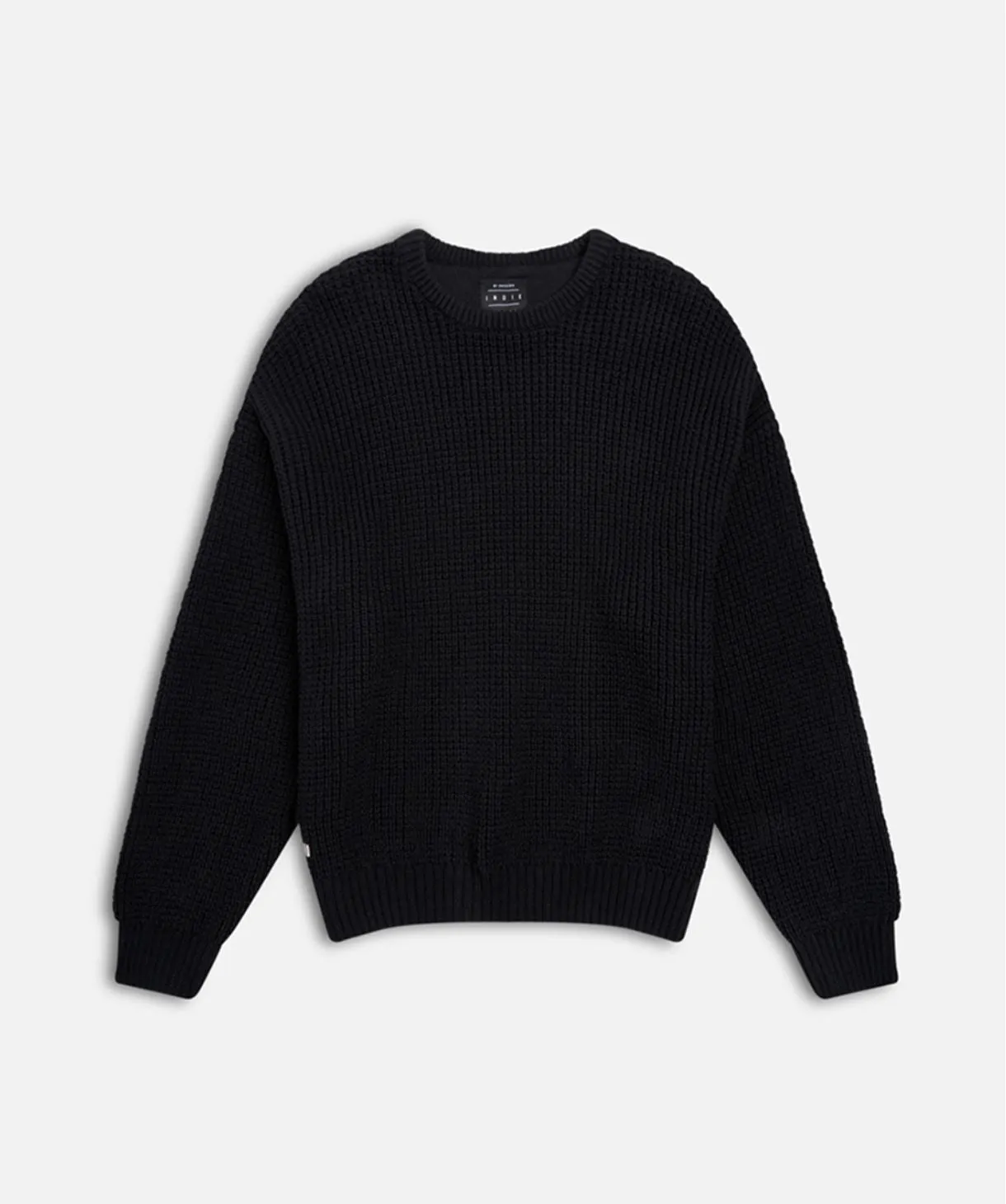 Oversize Waffle Knit - Washed Black