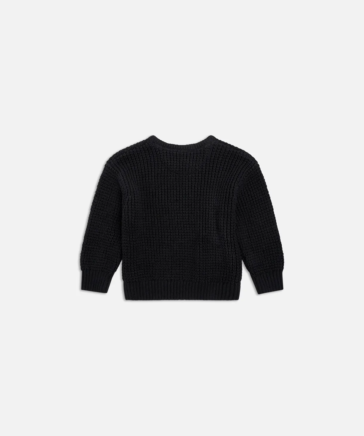 Oversize Waffle Knit - Washed Black