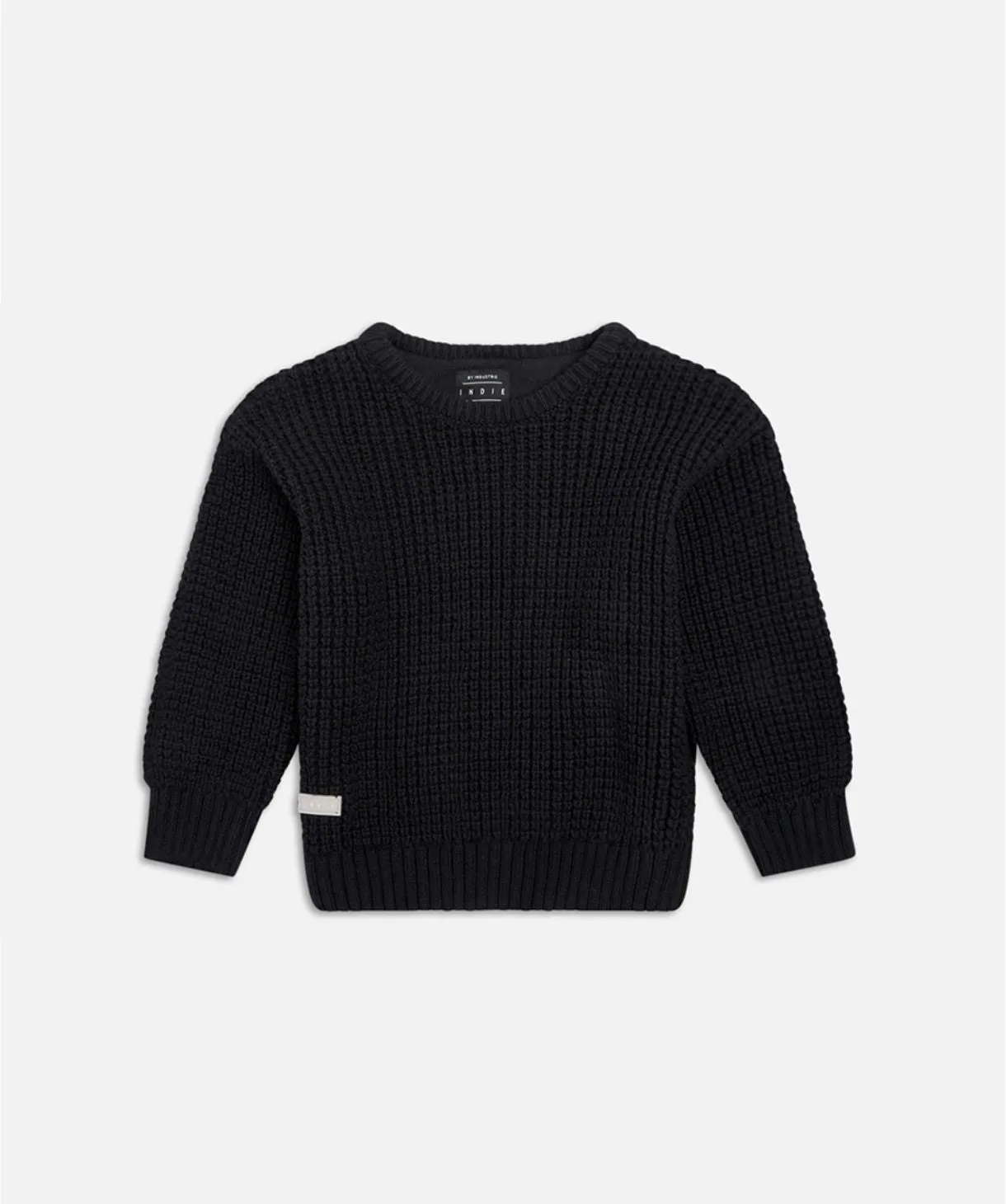 Oversize Waffle Knit - Washed Black