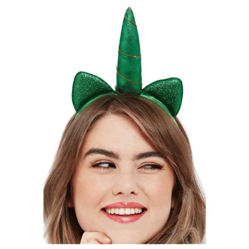 Paddy's Day Metallic Unicorn Headband
